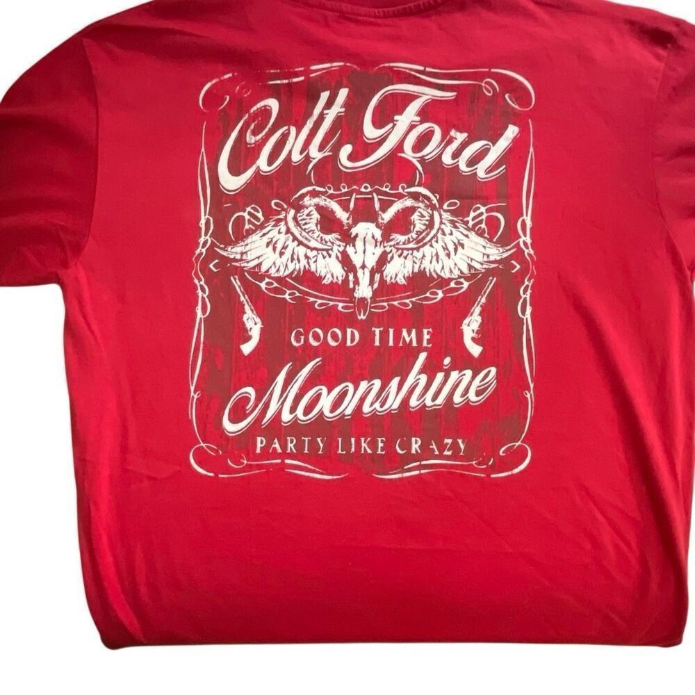Colt Ford Men’s Good Time Moonshine S/S T-Shirt - Picture 4 of 8